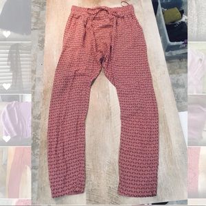 Red Tapestry Harem Pants